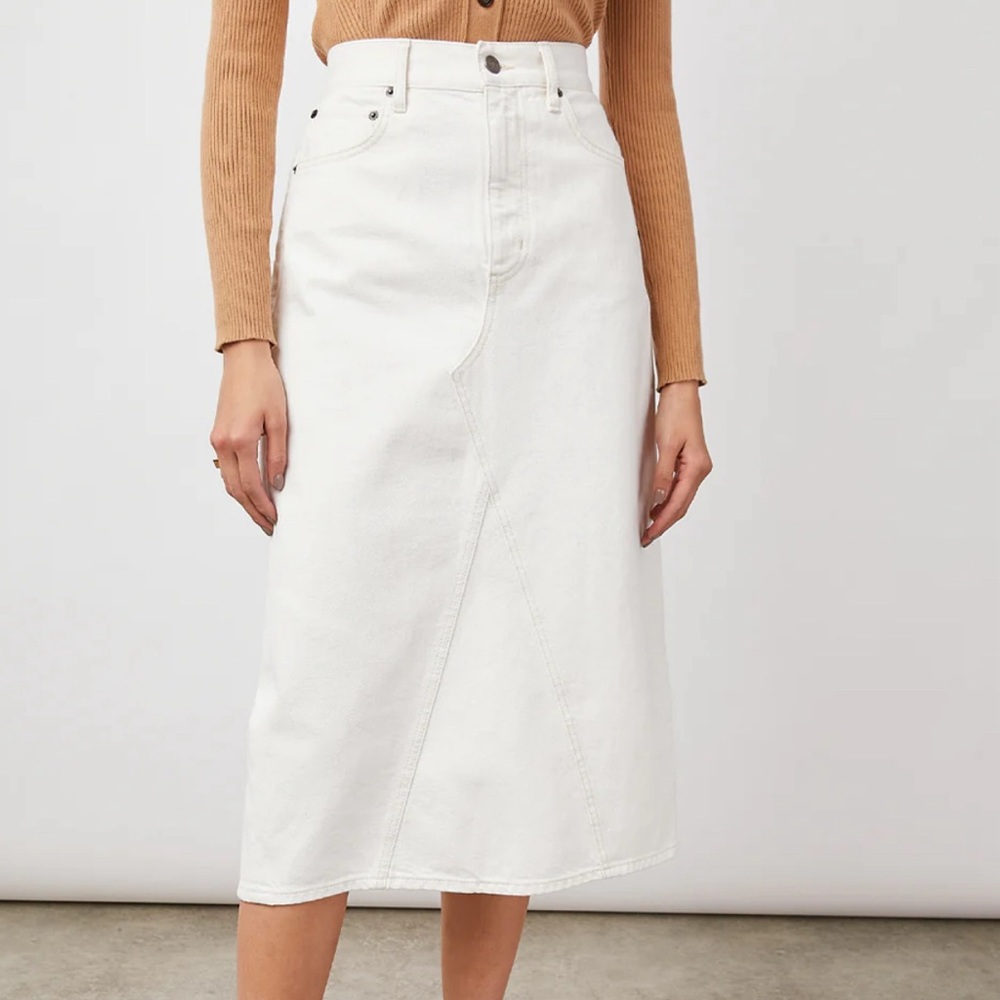 Rails Highland Ecru Denim Skirt